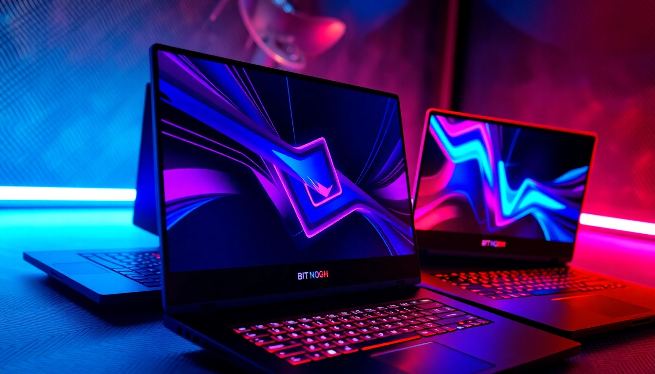 High-performance gaming laptops featuring vivid RGB lighting, powerful specs, and sleek design for immersive gaming sessions.