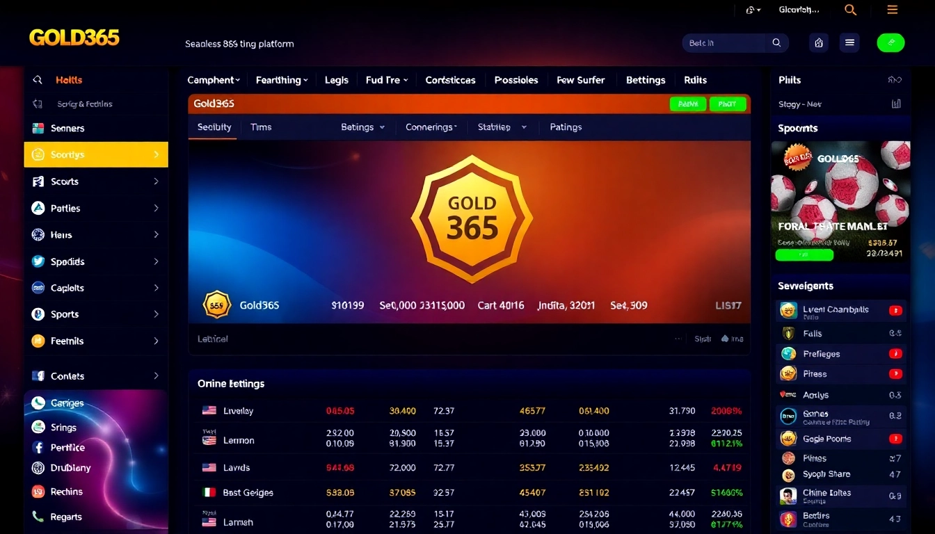 Secure Gold365 ID login interface with quick access to betting options and user-friendly design for Indian bettors.