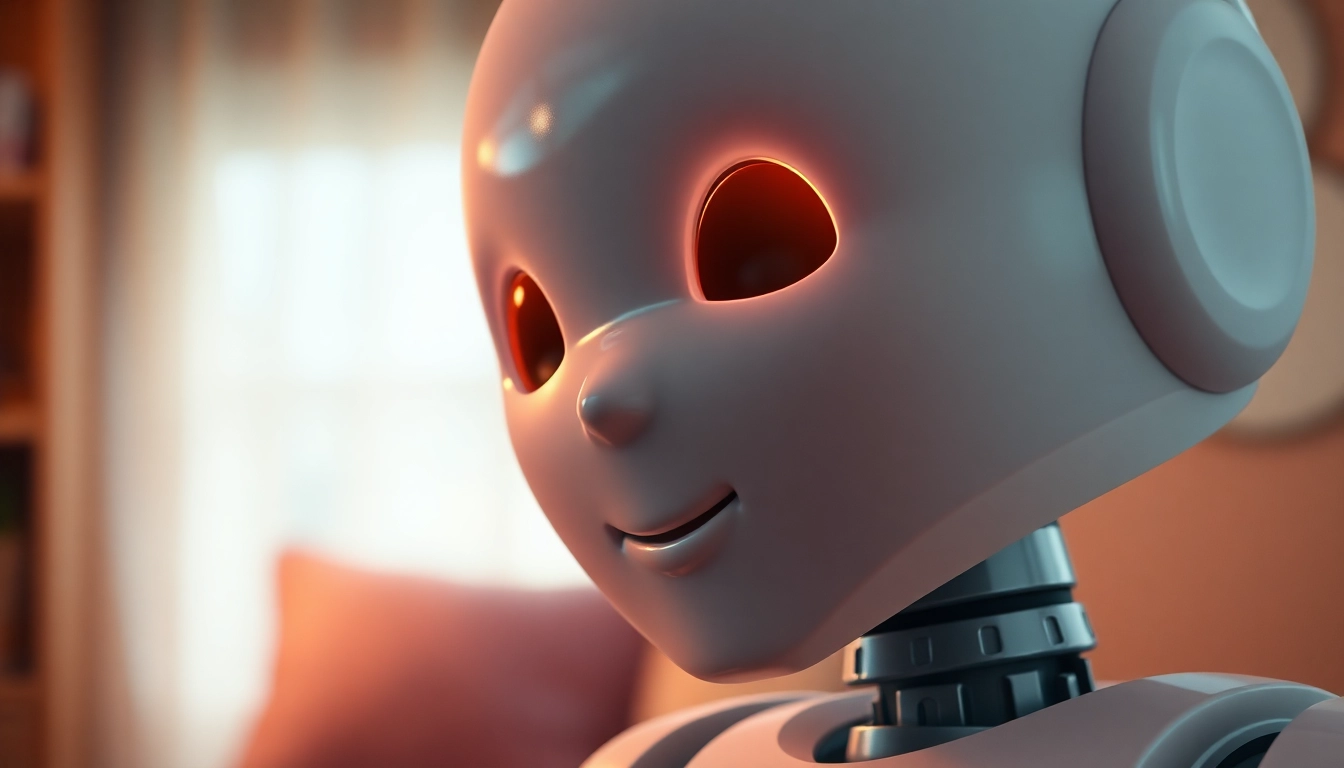 AI girlfriend engaging in a heartfelt conversation with a user, showcasing emotional connection and advanced chatbot design.