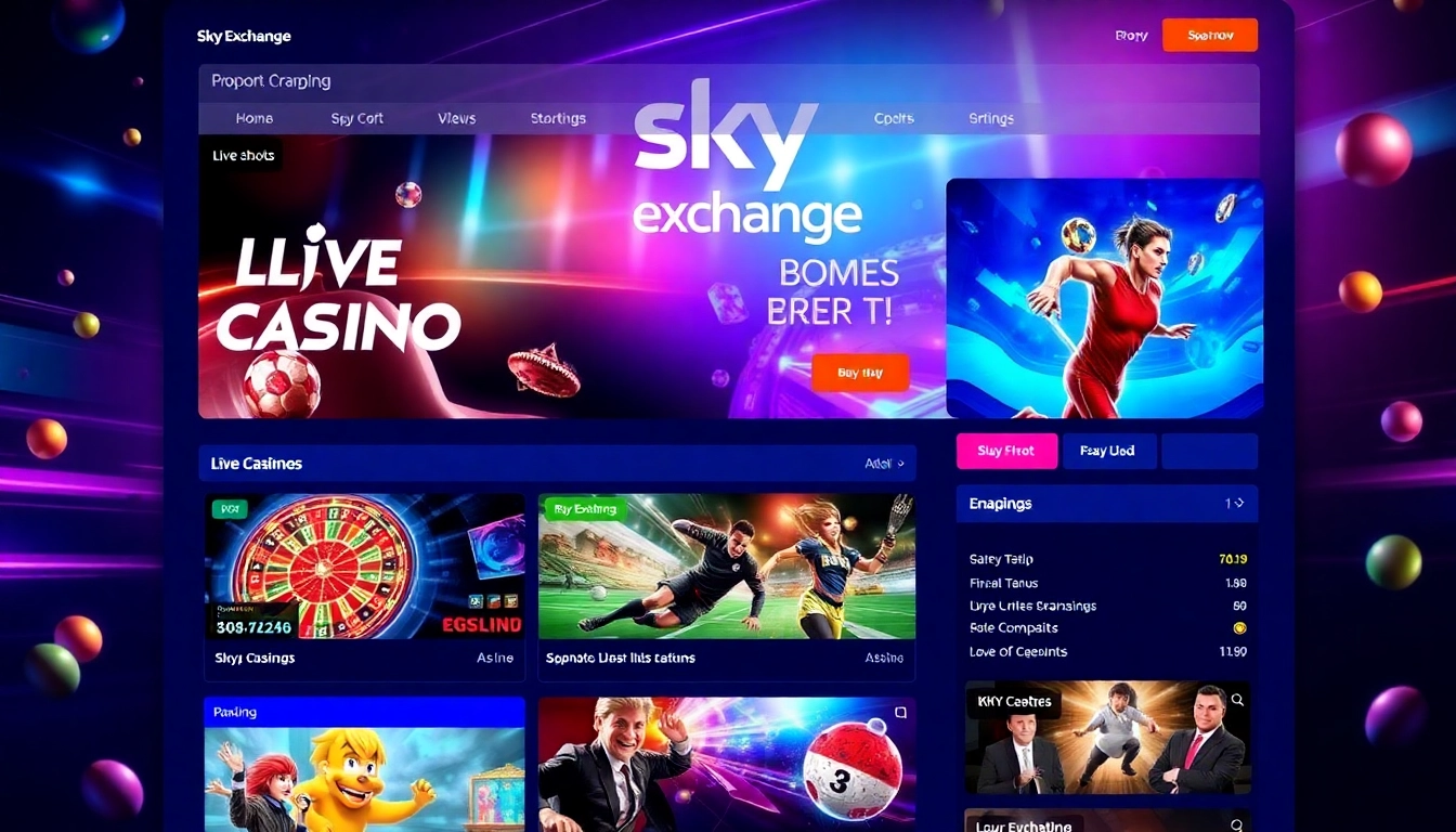 Experience the thrill with Sky Exchange’s live casino and sports betting platform, offering instant wins and engaging gameplay.