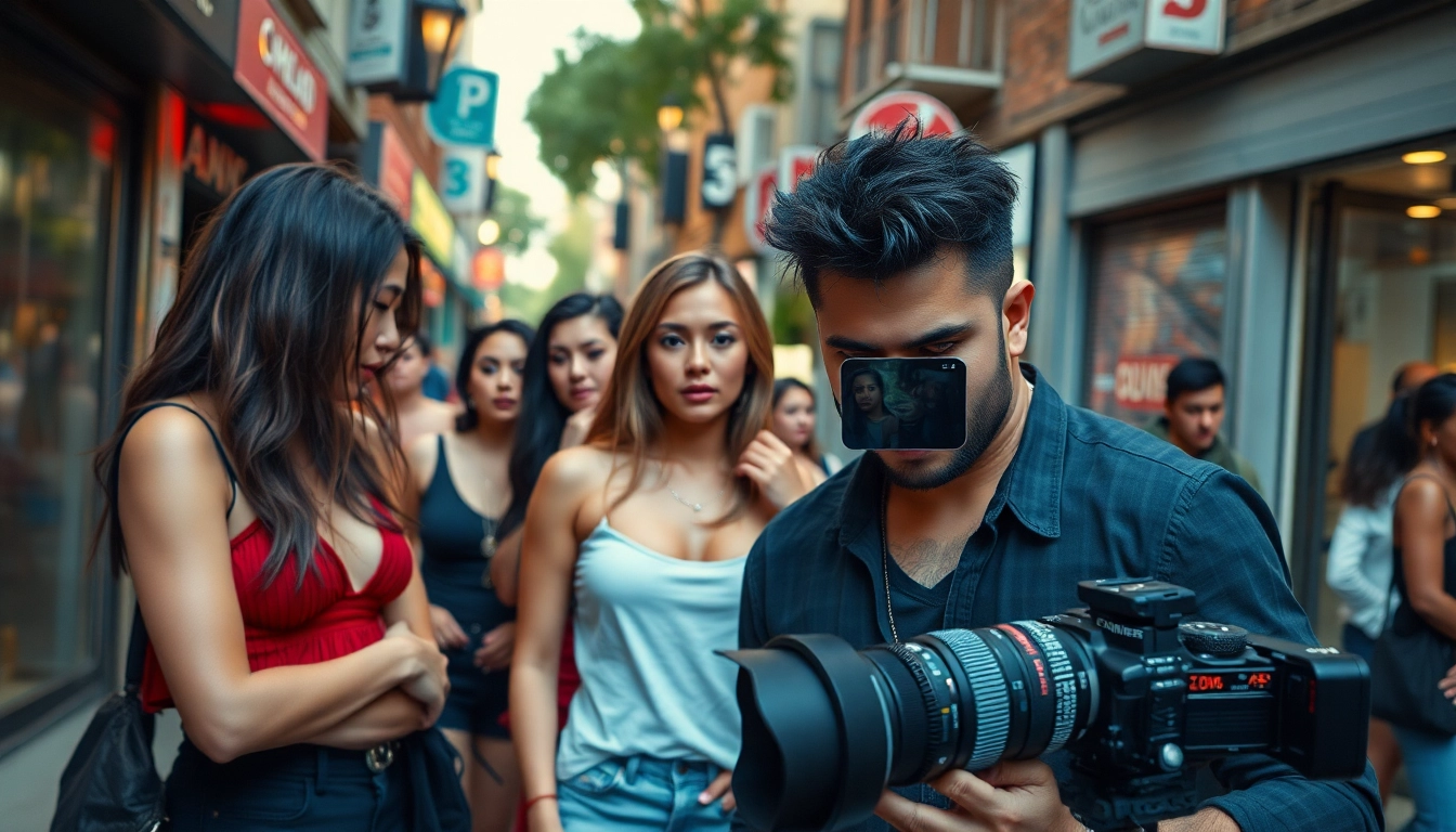 Effective portrayal of rychle prachy street scenes with women engaging in spontaneous acts on