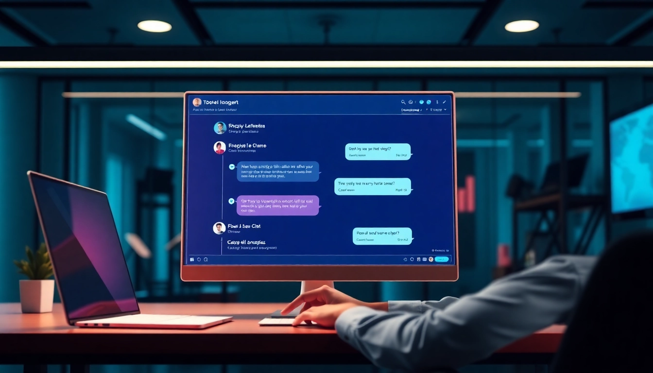 Engaging chat platform interface highlighting seamless communication and user interaction for
