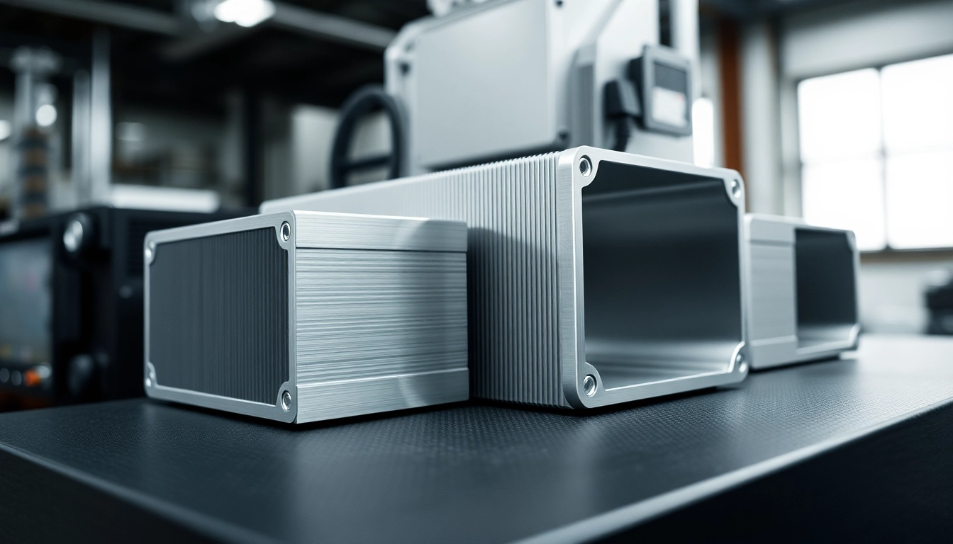 High-quality obudowy aluminiowe being machined with CNC technology, showcasing detail and