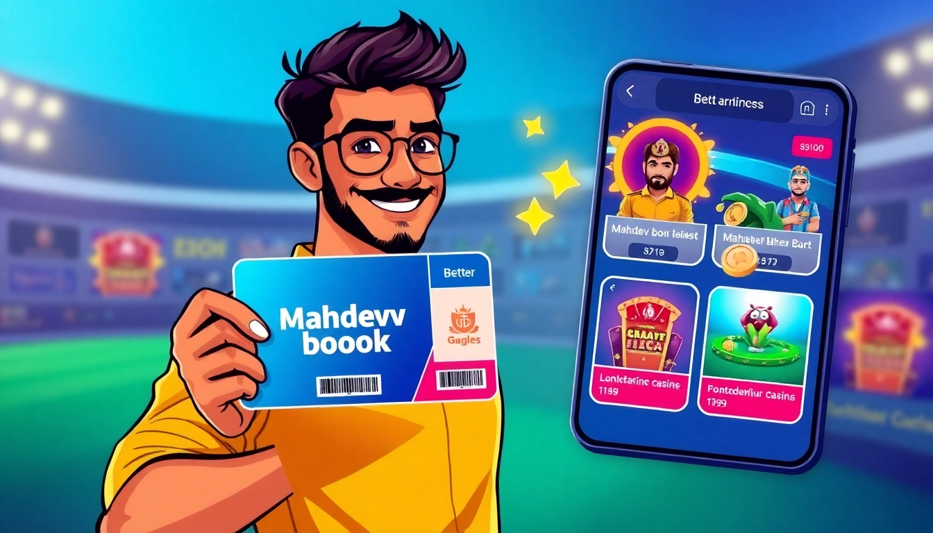 Mahadev book online betting platform showing secure registration and casino games for Indian users